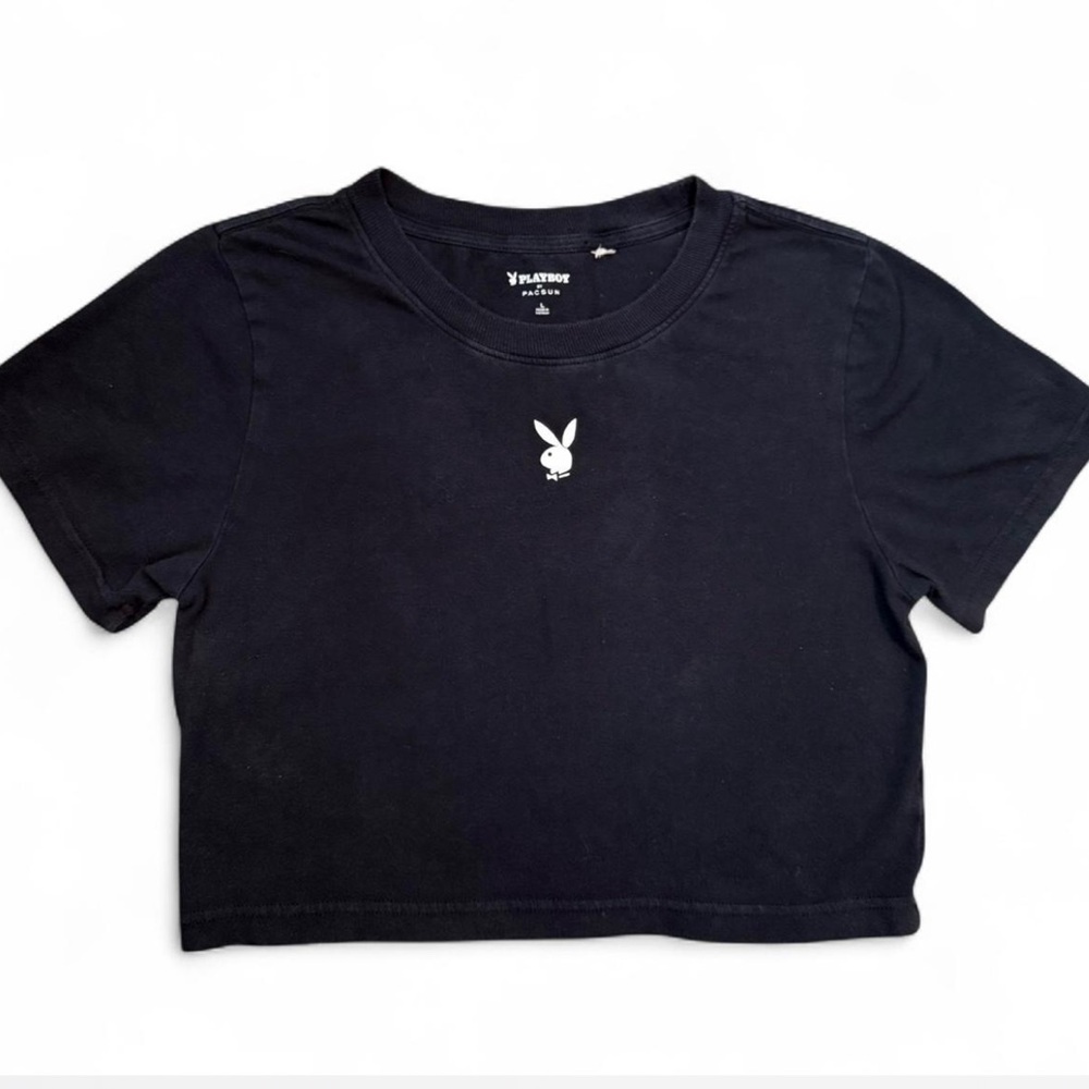 Playboy by Pacsun cropped tee Large